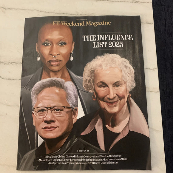 FT Weekend Mag December 6 2025 - The Influence List 2025, Cynthia Erivo Rosalia Bad Bunny