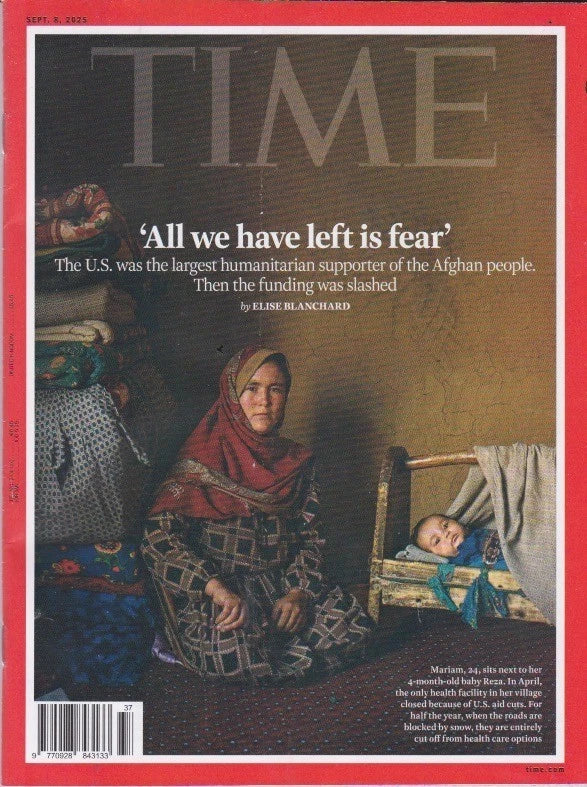 Time magazine 8th Sept 2025 AFGHANISTAN Zohran Mamdani