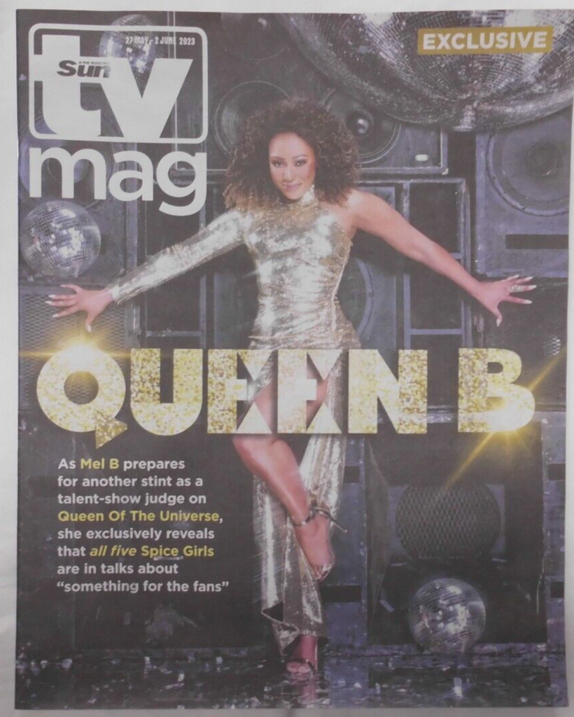 Sun TV supplement 27th May 2023 Mel B The Spice Girls