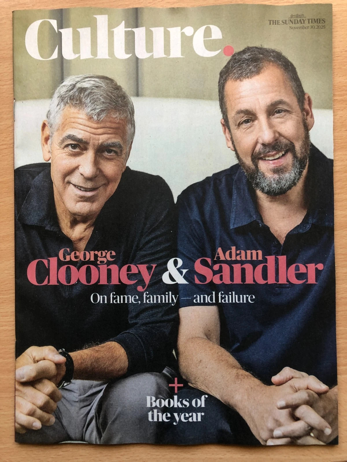 CULTURE Magazine November 30 2025 - GEORGE CLOONEY & ADAM SANDLER
