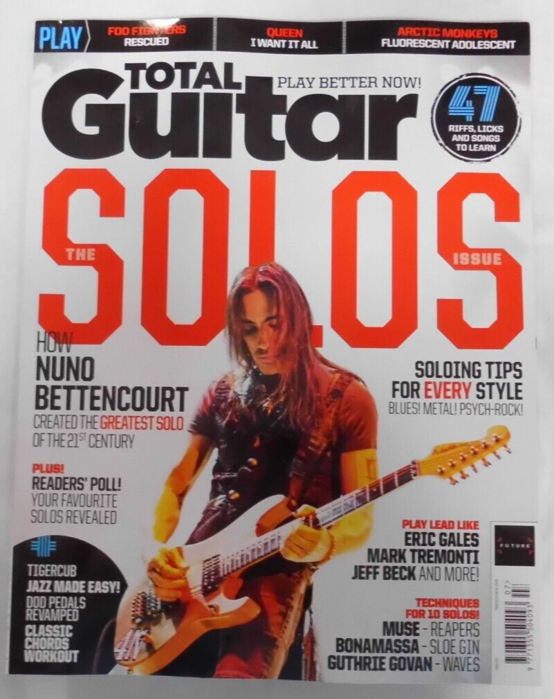 Total Guitar magazine July 2023 The Solos issue. Nuno Bettencourt Greatest solo