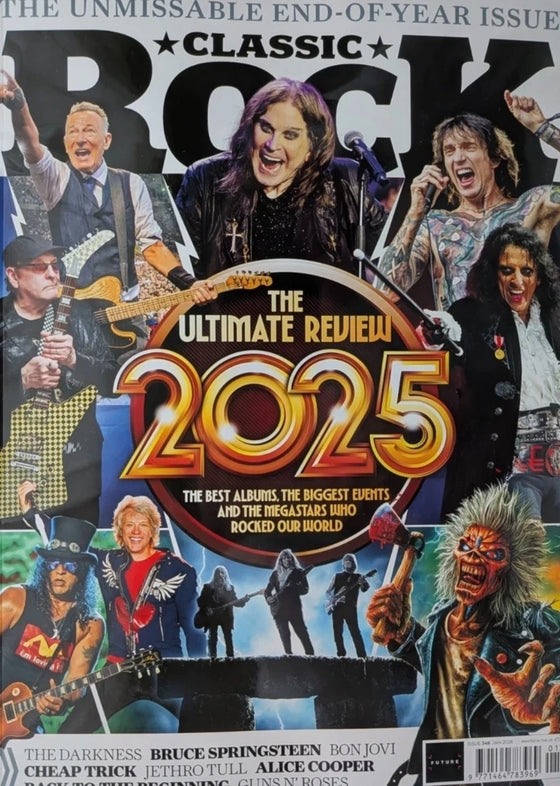 Classic Rock Magazine (UK) January 2026 (348) Iron Maiden Bruce Springsteen Alice Cooper Bon Jovi