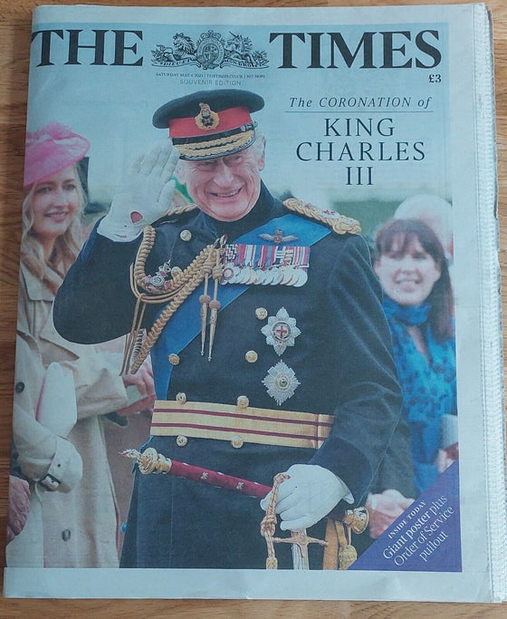 THE TIMES NEWSPAPER 6 May 2023 - Coronation Day King Charles III Special