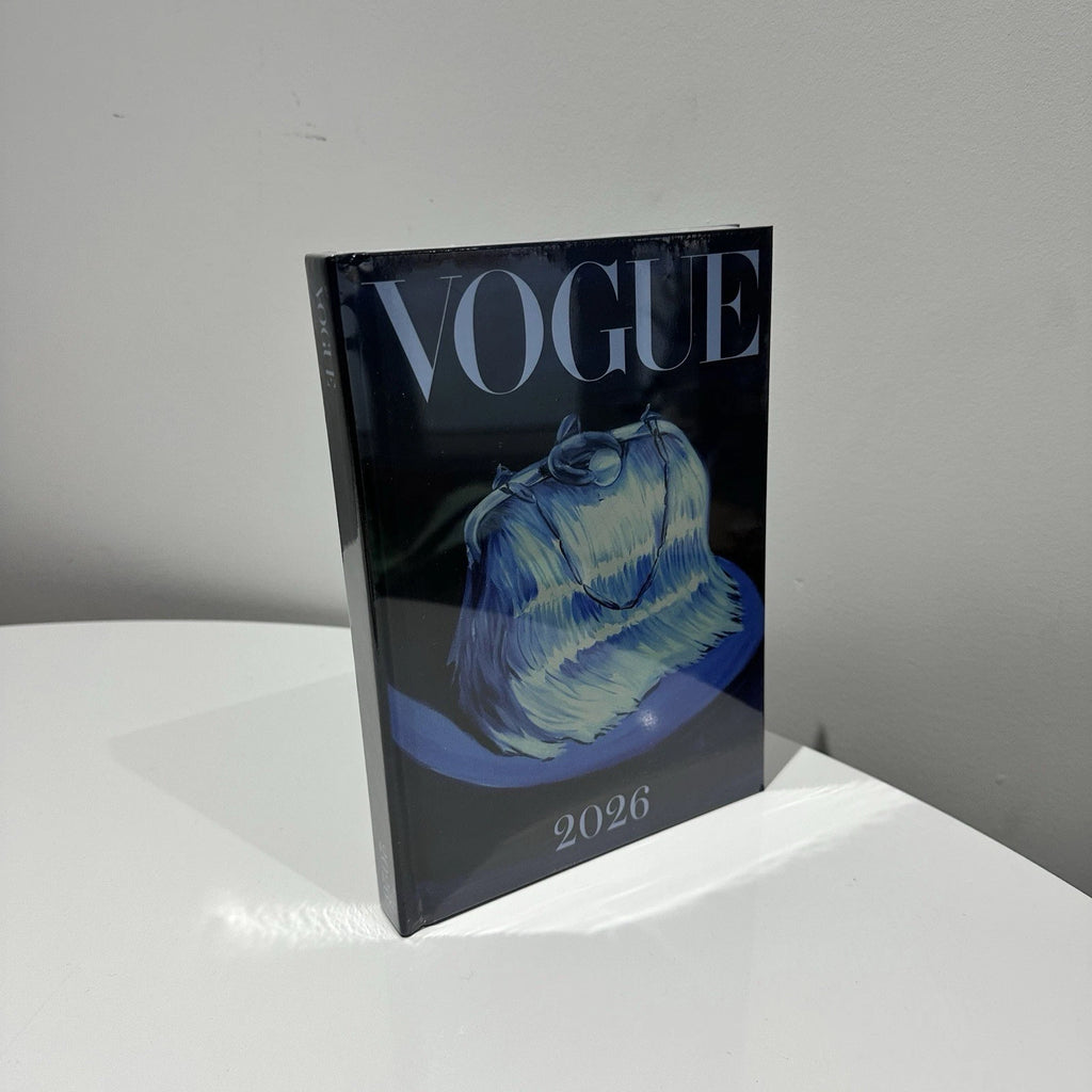 Vogue A5 2026 Hardback Diary Navy Blue Handbag Design