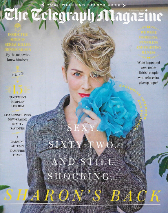 The Telegraph magazine - SHARON STONE Cover & Interview (12 September 2020)