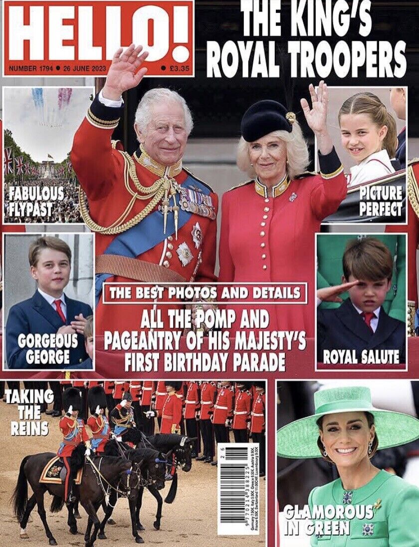 Hello Magazine Trooping The Colour King Charles III Special Edition 2023 # 1794