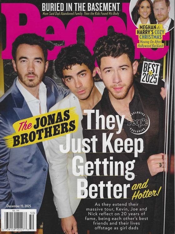 People Magazine December 15th 2025 The Jonas Brothers