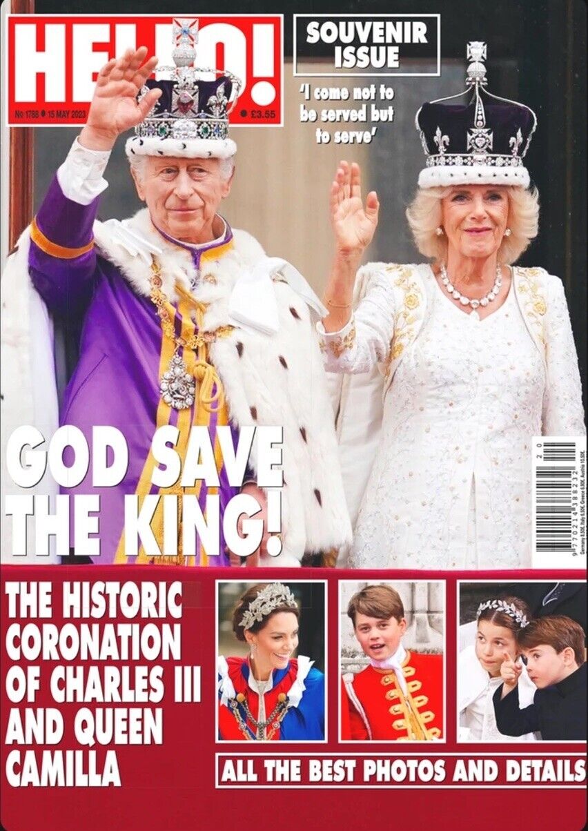 Hello! Magazine Issue 1788 15th May 2023 - Souvenir Coronation King Charles III