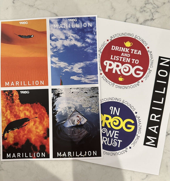 Prog Magazine Issue 141 July 2023 Marillion + Postcards + Stickers NEW