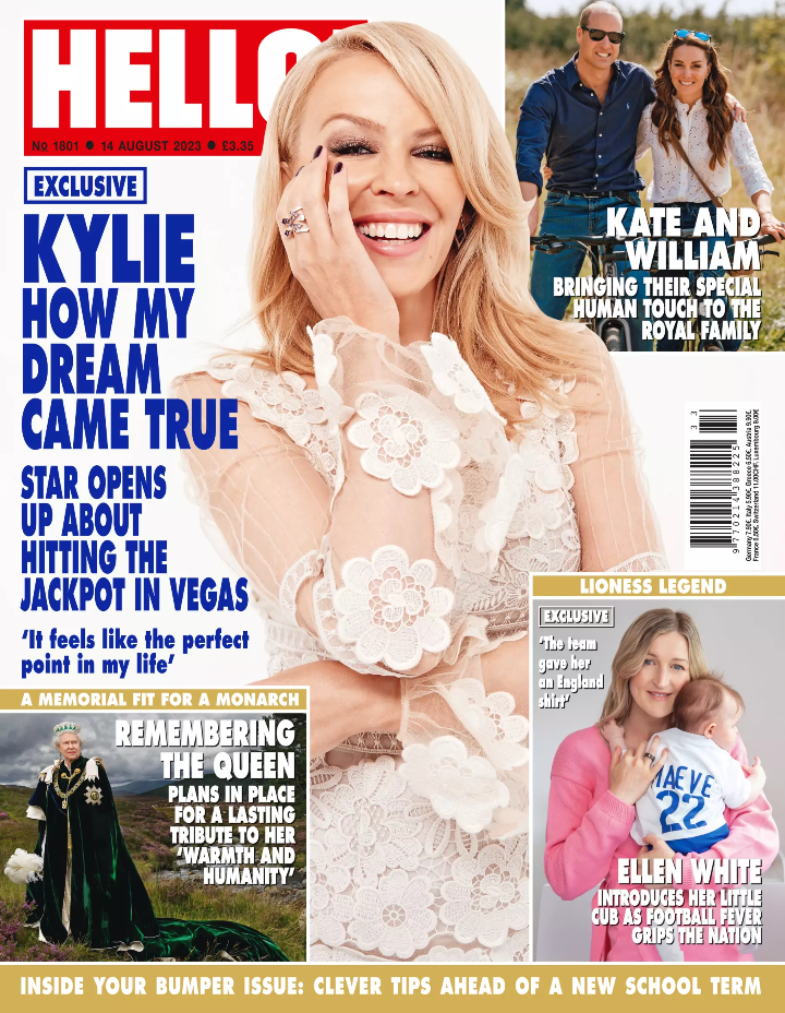 Hello! Magazine 14th August 2023 - Kylie Minogue Exclusive