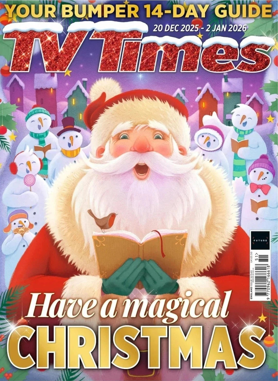TV Times Magazine England Christmas 2025 Double Issue - Now In Stock!