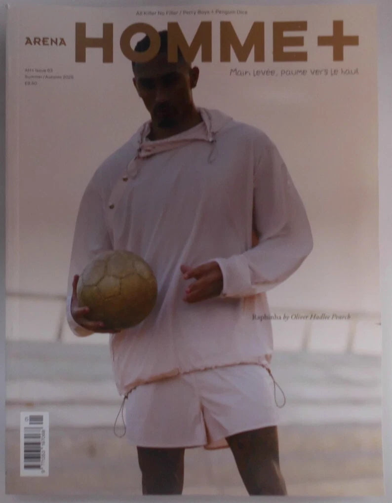 Arena Homme+ magazine #63 Summer/Autumn 2025 Raphinha by Oliver Hadlee Pearch