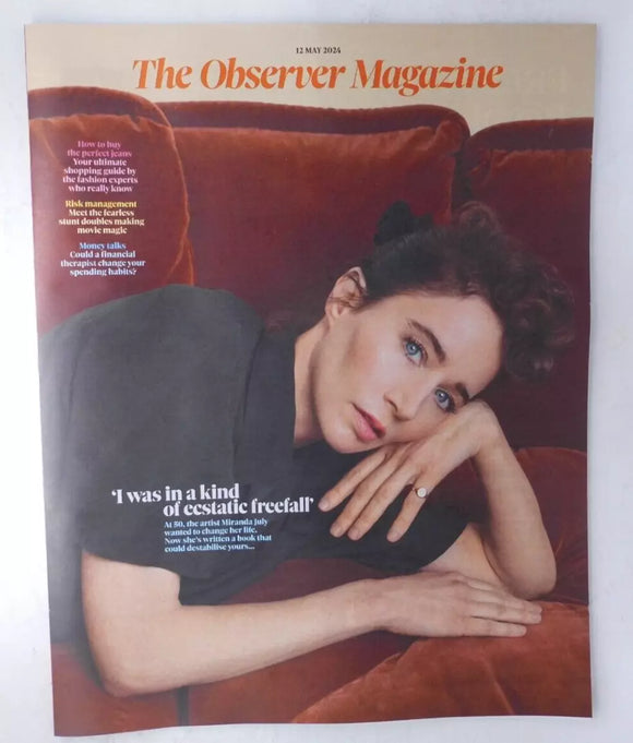 Observer magazine 12th May 2024 Miranda July Ciaran Hinds