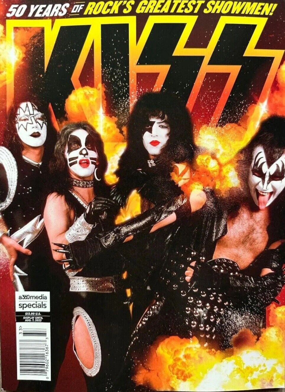 KISS - 50 YEARS OF ROCK'S GREATEST SHOWMEN MAGAZINE - 2023 (US Customers Only)
