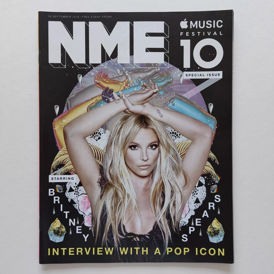 BRITNEY SPEARS - Interview With a Pop Icon UK NME MAGAZINE SEPTEMBER 2016