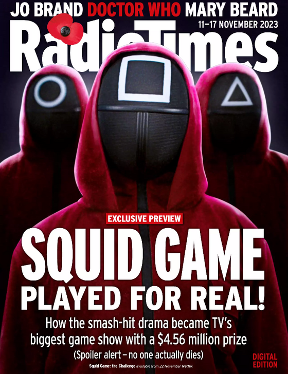 Radio Times Magazine 11-17 November 2023 - Squid Game The Challenge - Doctor Who
