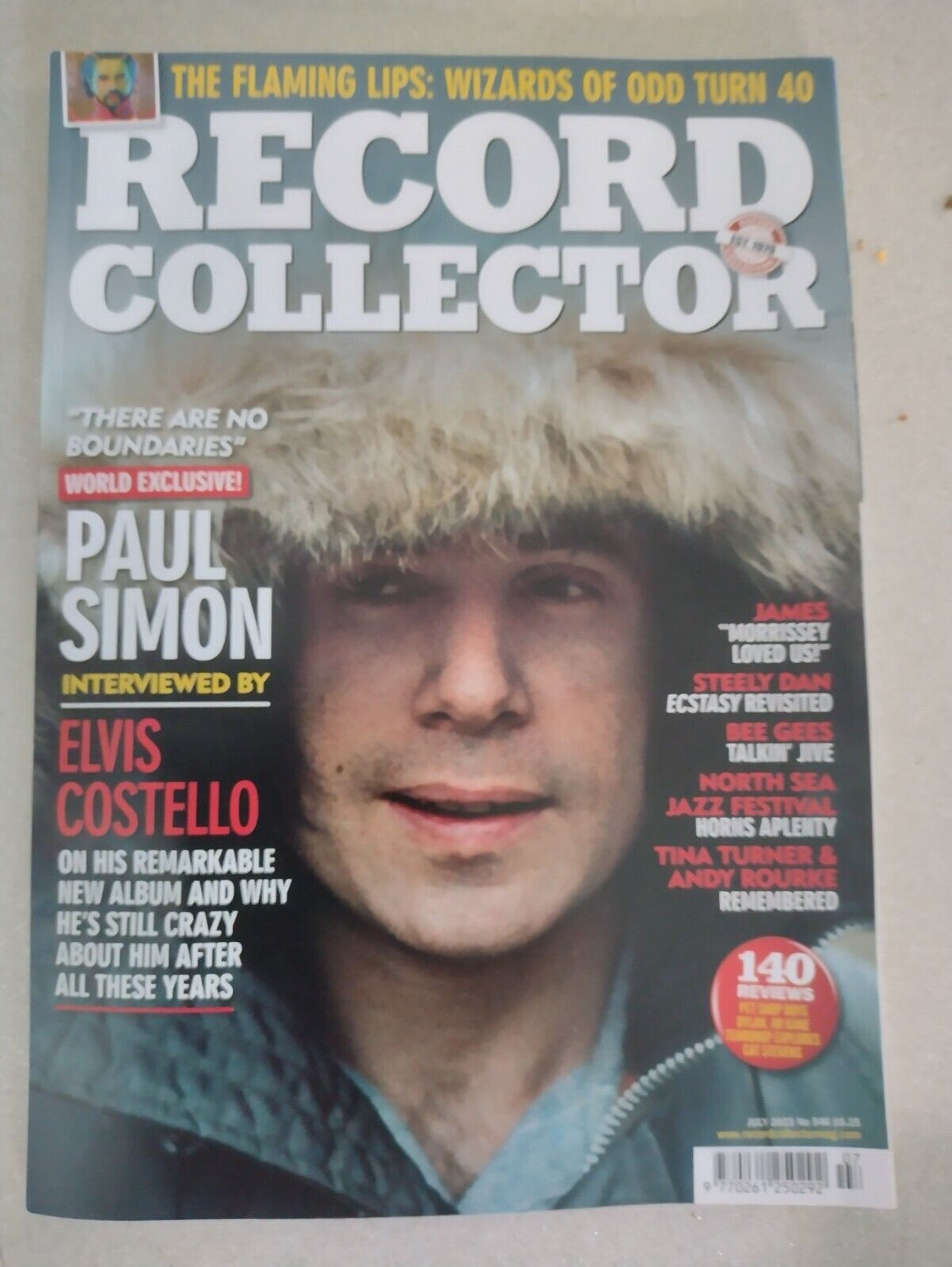 Record Collector Magazine July 2023 Elvis Costello Paul Simon