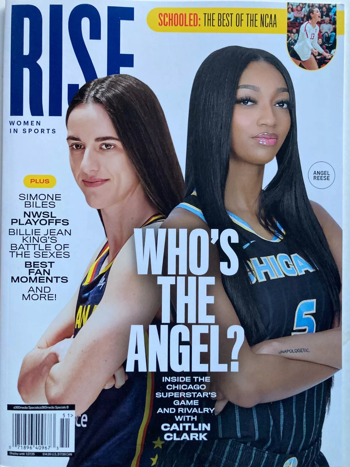 ANGEL REESE & CAITLIN CLARK 2025 RISE - WOMEN IN SPORTS Magazine NEW - YourCelebrityMagazines