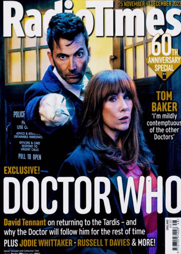Radio Times Magazine 25 November 2023 - Doctor Who 60th Anniversary David Tennant