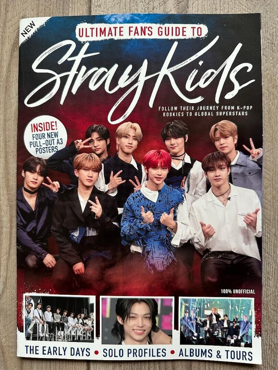 2023 Ultimate Fan's Guide To STRAY KIDS K-POP Superstars 4 Pull Out POSTERS Tour