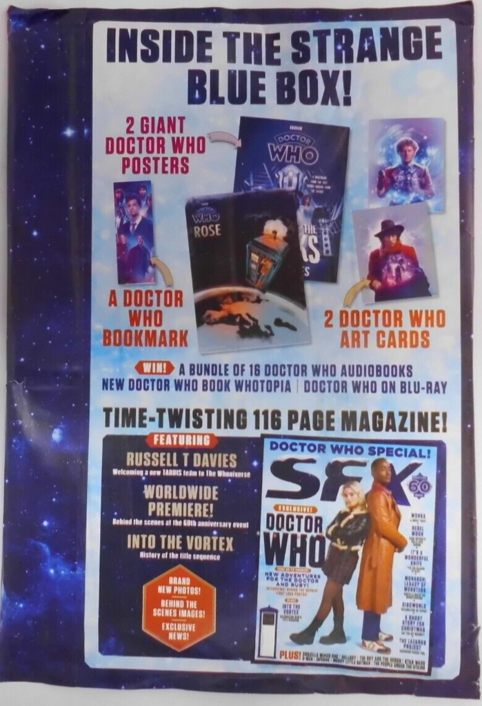 SFX magazine Holiday 2023 Doctor Who Special! + Posters, Art cards, Bookmark