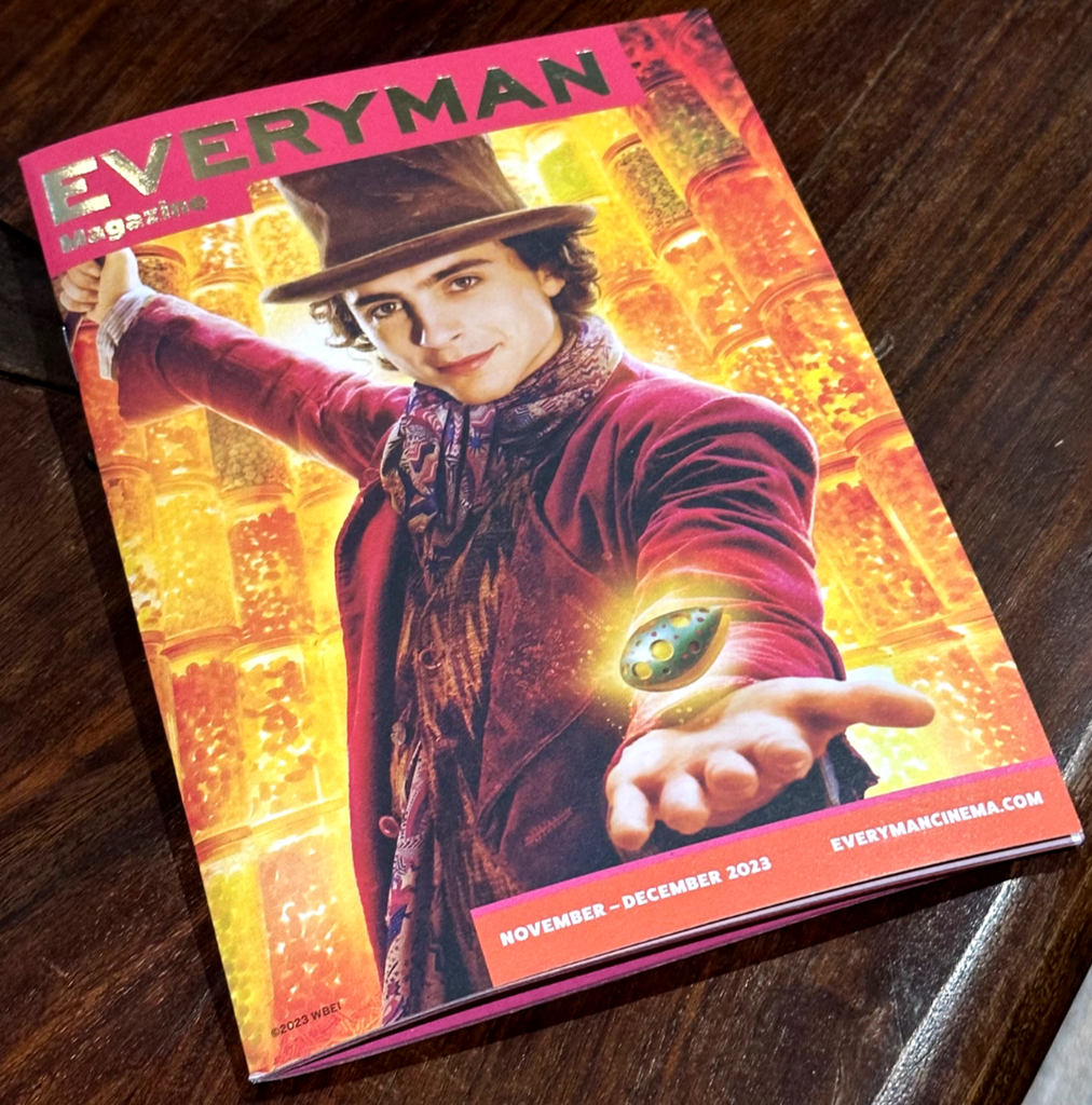 TIMOTHEE CHALAMET on Cover of Everyman Cinema UK Magazine Wonka