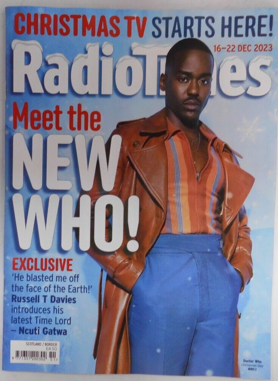 Radio Times magazine 16/12/2023 NCUTI GATWA Doctor Who Exclusive