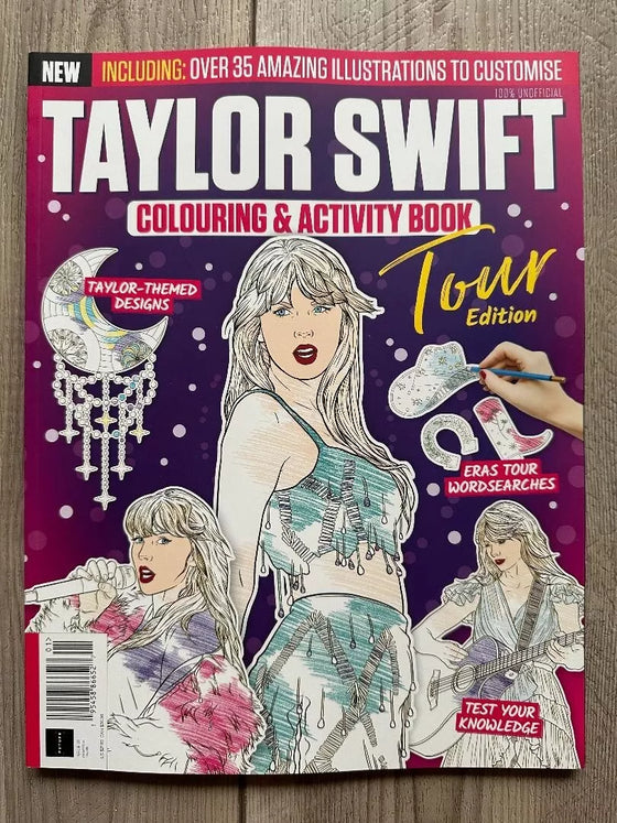 2024 TAYLOR SWIFT Tour Edition COLORING & ACTIVITY BOOK Designs 35+ ILUSTRATIONS