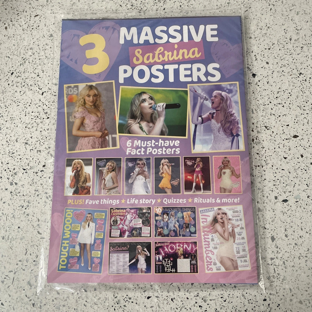 The Amazing Story of Sabrina Carpenter Giant poster magazine