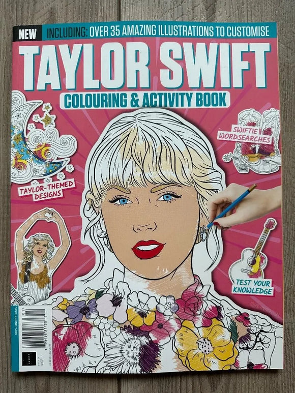 2023 TAYLOR SWIFT COLORING & ACTIVITY BOOK Taylor Themed Designs 35 ILUSTRATIONS