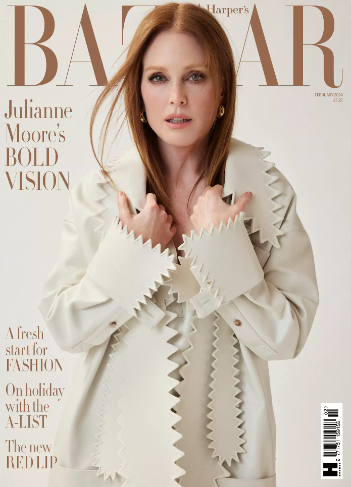 British Harper's Bazaar (UK) Magazine - February 2024 - Julianne Moore