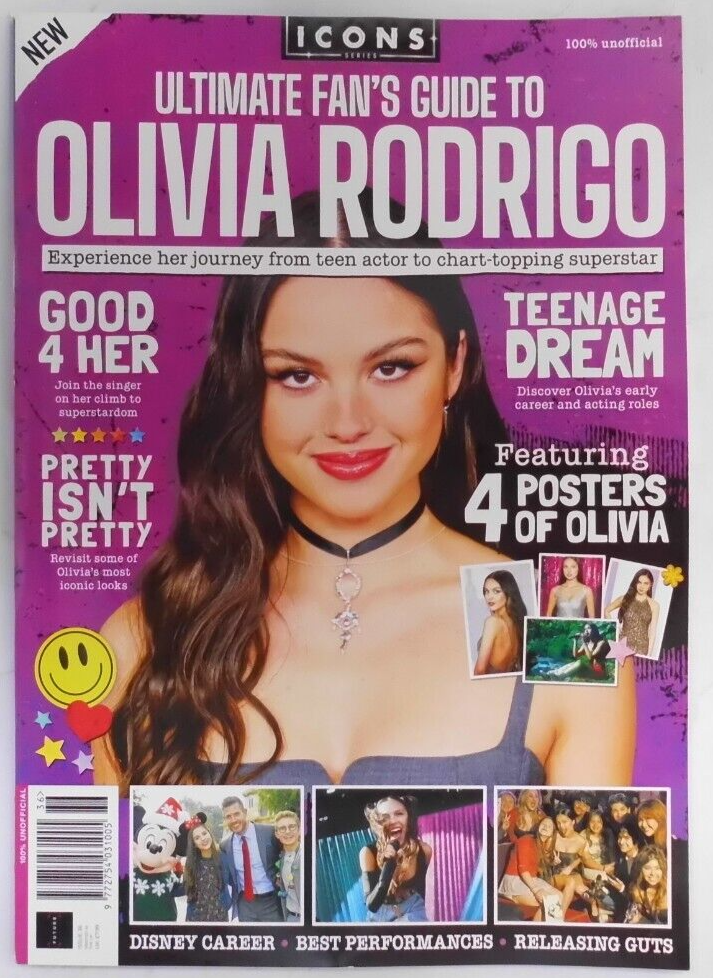 Icons Series magazine #36 2024 Ultimate Fan's guide to Olivia Rodrigo + Free Posters