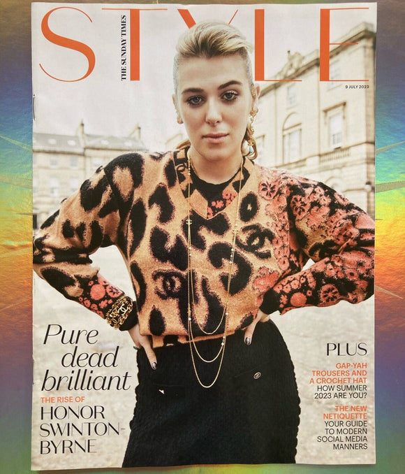 Sunday Times Style Magazine 9/7/23 Honor Swinton Byrne Cover