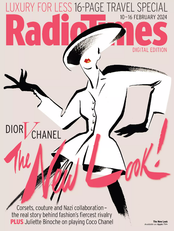 Radio Times Magazine - 10-16 February 2024 - The New Look - Dior V Chanel Juliette Binoche