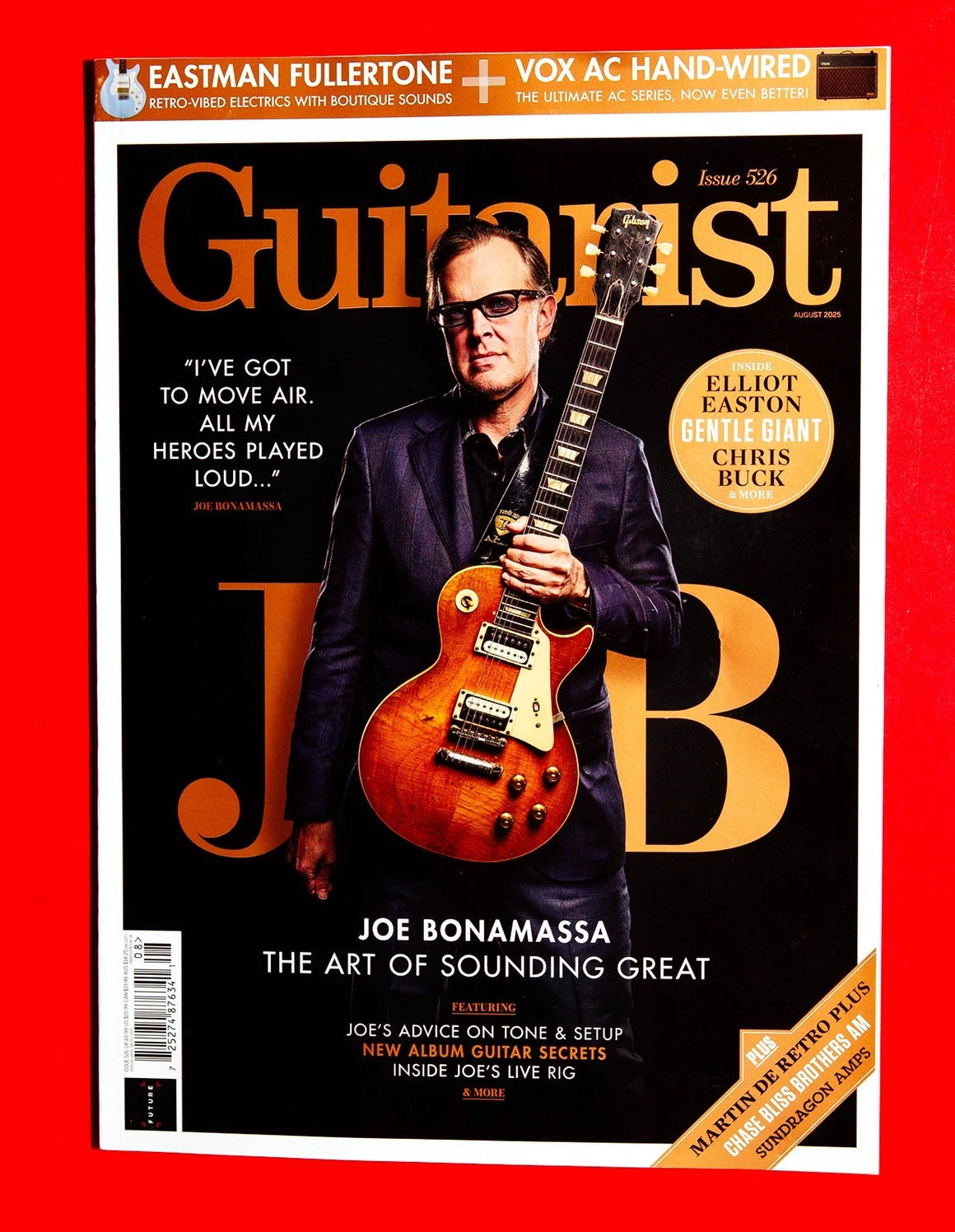 Guitarist magazine Aug 2025 Joe Bonamassa