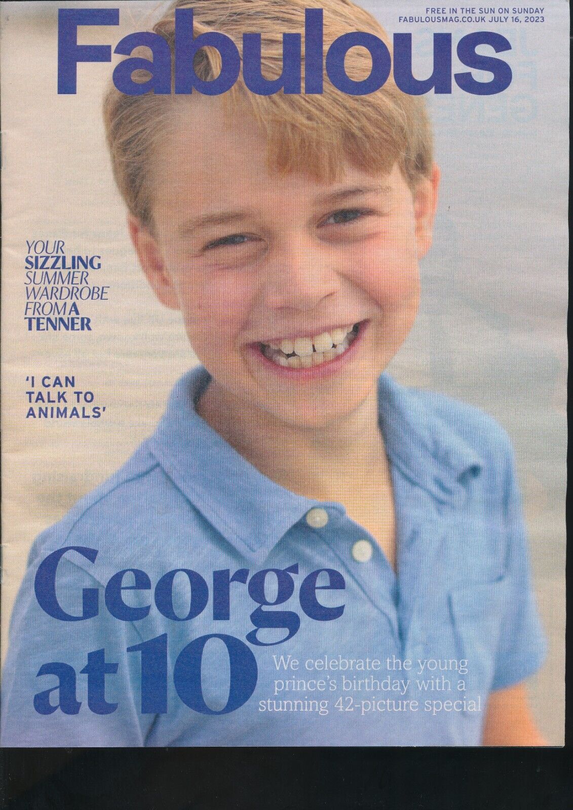 UK Fabulous Magazine July 2023: PRINCE GEORGE AT 10 Kate Middleton Royal Family