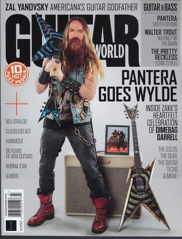 Guitar World magazine July 2023 Zakk Wylde Pantera Zal Yanovsky Neil Giraldo
