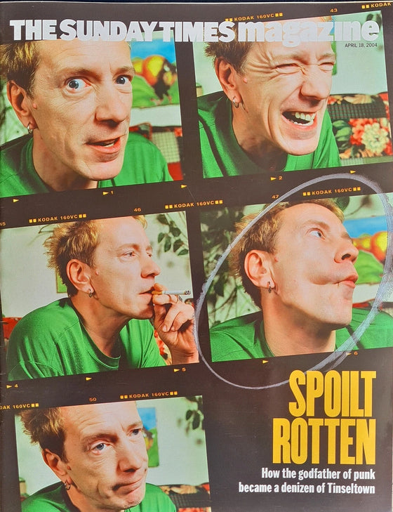 Sunday Times Magazine April 18th 2004 - John Lydon The Sex Pistols