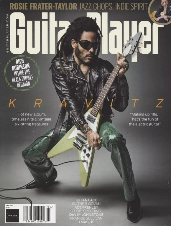 Guitar Player April 2024 Lenny Kravitz Ace Frehley Kiss