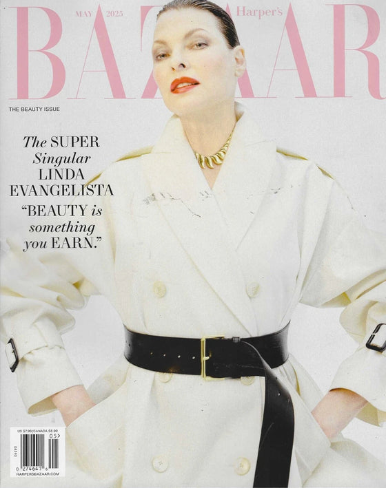 Harper's Bazaar Magazine May 2025 Linda Evangelista