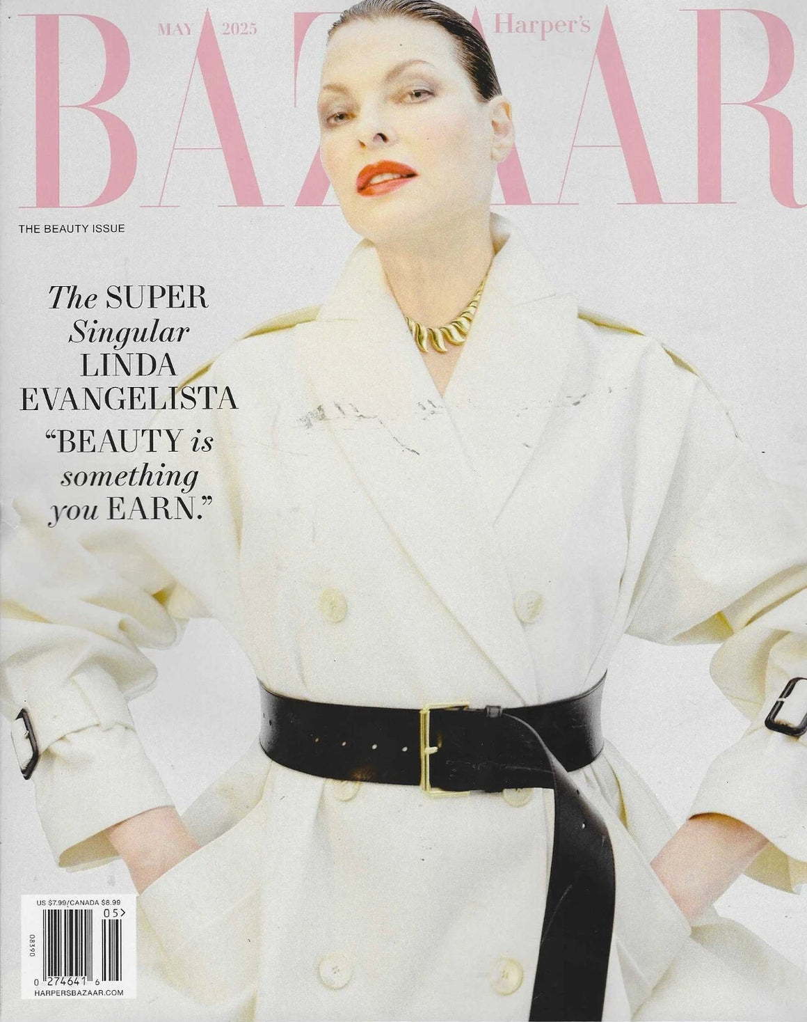 Harper's Bazaar Magazine May 2025 Linda Evangelista