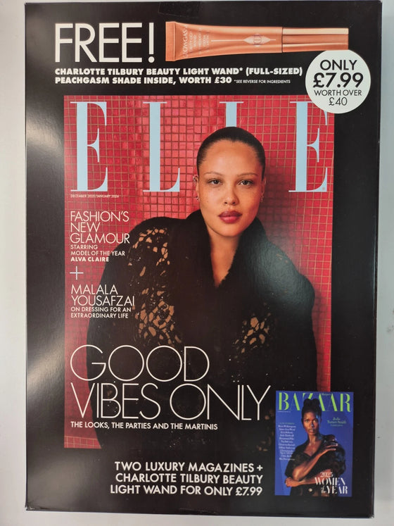 ELLE Magazine/Harpers Bazaar & FREE Charlotte Tilbury Beauty Light Wand