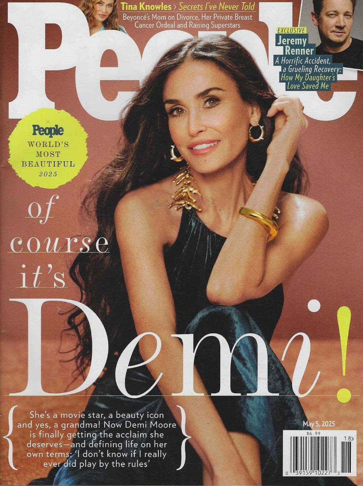 People Magazine May 5th 2025 Worlds most beautiful people - Demi Moore