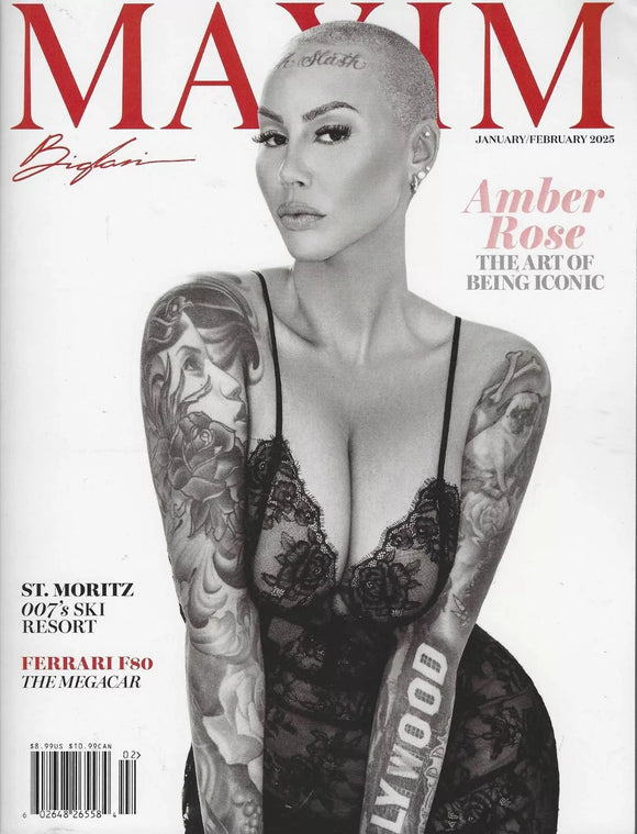 MAXIM Magazine January / February 2025 Amber Rose