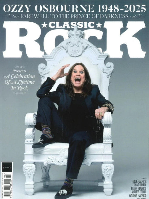 Classic rock Featuring Ozzy Osbourne sitting on a throne w