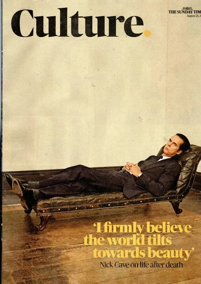 CULTURE Mag 25-08-2024 NICK CAVE COVER FEATURE (Cover defect CULTURE Mag 25-08-2024 NICK CAVE COVER FEATURE (Cover defect