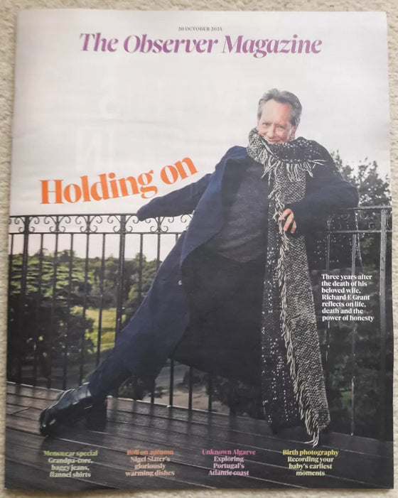 Richard E Grant – Observer magazine – 20 October 2024