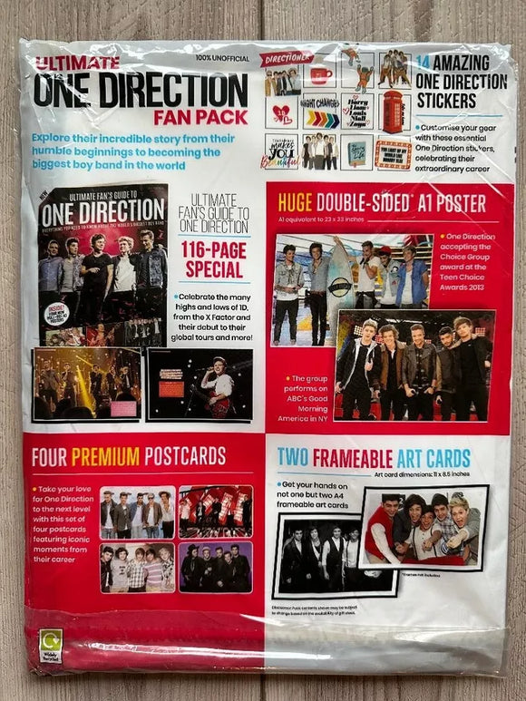 One Direction Fan Pack Magazine 10 Free Gifts Brand New Sealed (2023 edition)