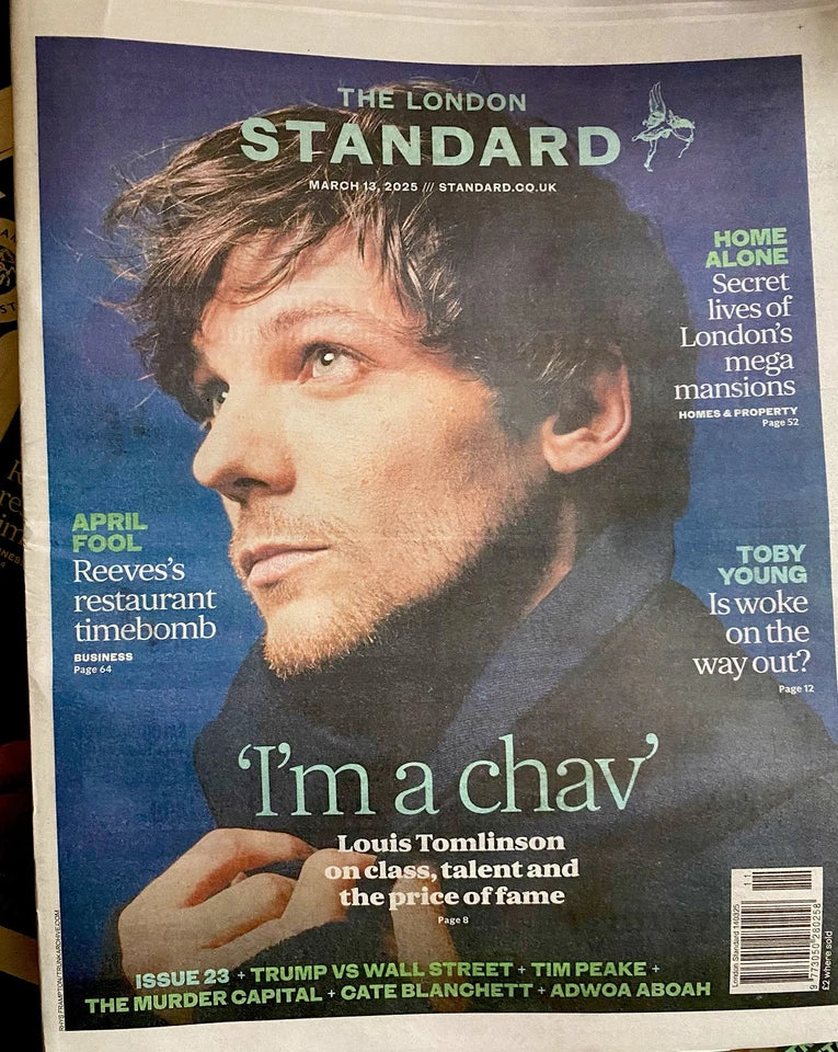 One Direction Louis Tomlinson Interview The Standard UK Newspaper 13 March 2025
