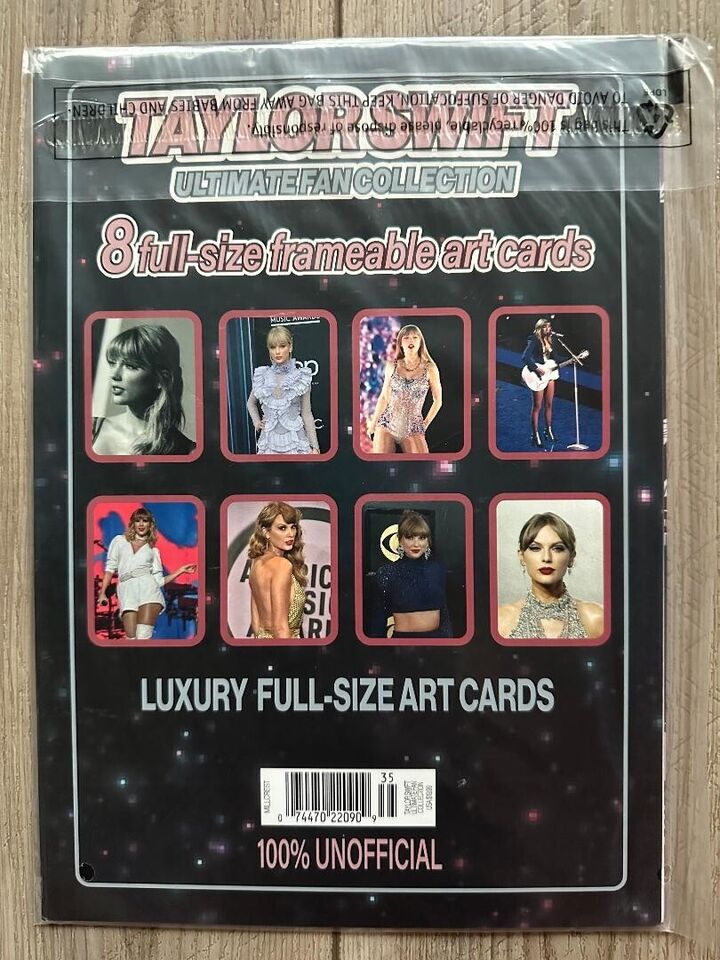 2023 TAYLOR SWIFT Ultimate Collection 8 FULL-SIZE FRAMEABLE ART CARDS New Sealed